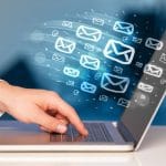 39764468 – concept of sending e-mails from your computer