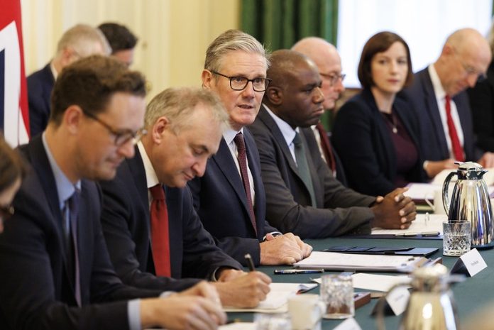Keir Starmer Cabinet meeting after 2025 reshuffle