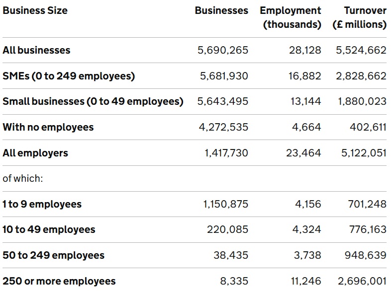 business population statistics 2025