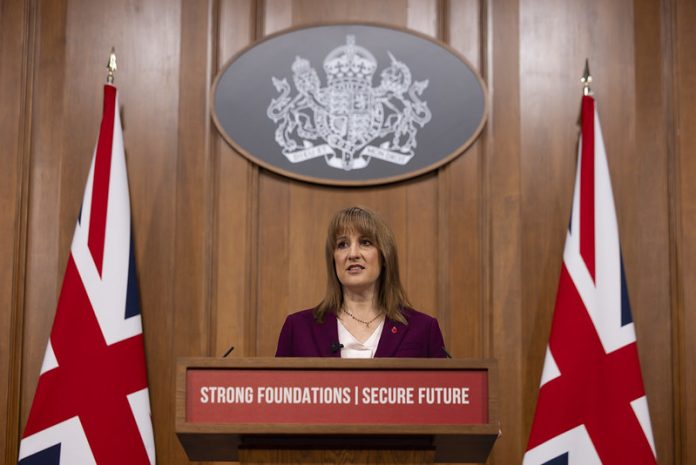 Chancellor Rachel Reeves delivers a Budget "scene setter" speech at No 9 Downing Street.