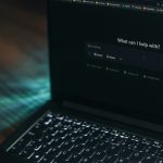 AI on a laptop