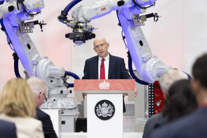 Chancellor John Healey delivers a growth speech at the Manufacturing Technology Centre in Coventry. Picture by Kirsty O'Connor / Treasury